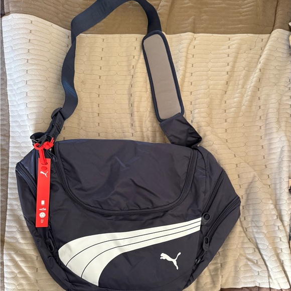 Puma Navy Blue and White Men's Bag - Picture 1 of 6